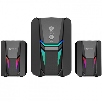 Акустична система 2.1 XTRIKE ME SK-612 11Вт дротова LED USB чорна