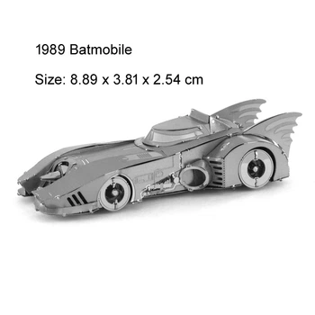 3D металевий пазл Batmobile 1989