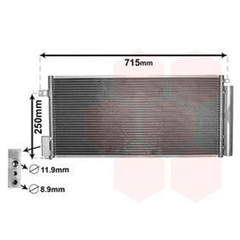 Радіатор кондиціонера (z osuszaczem) ALFA ROMEO GIULIETTA, MITO; FIAT BRAVO, BRAVO II, GRANDE PUNTO, PUNTO, PUNTO EVO; LANCIA DELT
