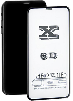 Захисне скло Qoltec Premium 6D для Apple iPhone 11 Pro Black (5901878516271)