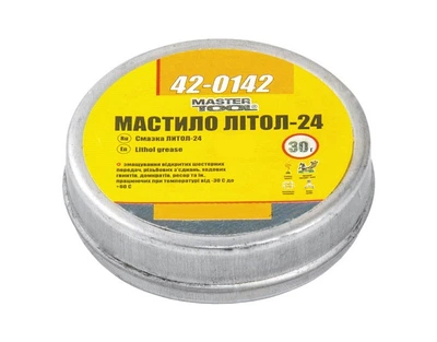 Смазка литол-24 30 г, жесть MASTERTOOL GM (42-0142)