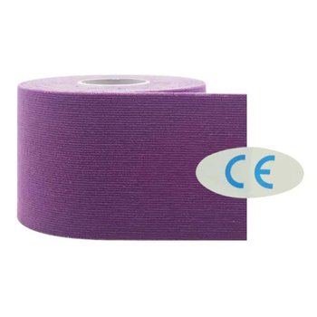 Пластырь Кинезио тейп для тейпирования Kinesiology Tape 5 м Фиолетовый