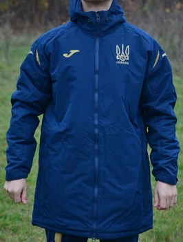 Куртка зимняя сборной Украины Joma темно-синяя 153-164 см FFU209031.18