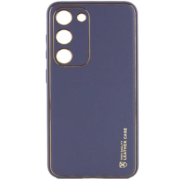 Кожаный чехол Xshield для Samsung Galaxy S23 (Серый / Lavender Gray) (158811)