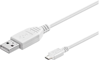 Кабель Goobay USB - micro-USB білий 1 m (4040849438370)