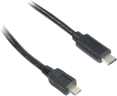 Кабель Cablexpert micro-USB-Type-C-USB Type C 1.8 m Black (8716309086585)
