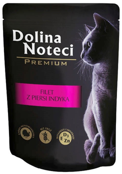 Вологий корм Dolina Noteci Premium Філе грудки індички в соусі 85 г (5902921300953)