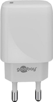 Зарядний пристрій Goobay USB Type-C білий (4040849538650)