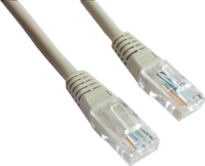 Patch cord Cablexpert cat5 e PP12 RJ-45-RJ-45 0.5 m Szary (8716309020534)