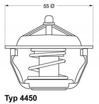 Термостат WAHLER 445083D Peugeot Boxer, 306, 406, 605, 806; Citroen Jumper, Xsara; Fiat Ducato 133839, 9616090280