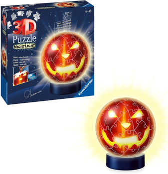 Puzzle rozjarzony Ravensburger 3D Lampka Nocna Puzzle Ball Krbiskopf 20 x 15 cm 72 elementów (4005556112531)