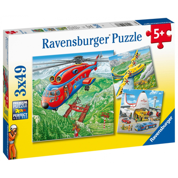 Zestaw puzzli Ravensburger Ponad chmurami 28 x 35 cm 3 x 49 elementów (4005556050338)