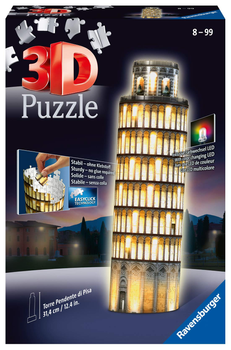 3D-пазл Ravensburger Піза в нічний час 13.5 x 6.5 x 10.2 см 324 елементи (4005556125234)