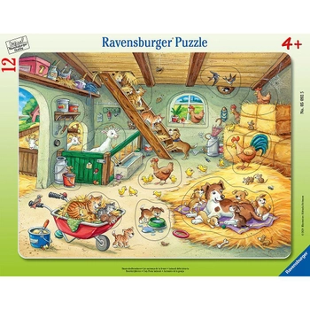 Класичний пазл Ravensburger Farm Residents Puzzle 49 х 36 см 12 елементів (4005556050925)