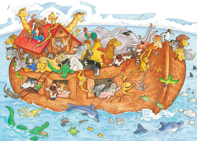 Puzzle klasyczne Ravensburger The Great Noah's Ark 70 x 50 cm 48 elementów (4005556066049)