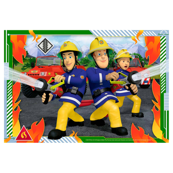 Набір пазлів Ravensburger Пожежний Сем і його команда 19 х 4 см 2 x 12 елементів (4005556050154)