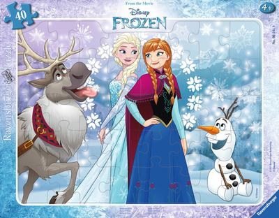 Puzzle klasyczne Ravensburger Disney Frozen Anna and Elsa 32.5 x 24.5 cm 40 elementów (4005556061419)