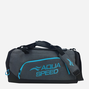 Спортивная сумка Aqua Speed Duffel bag 60150 141-34 Серый/Голубой (5905718601509)