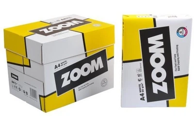 Бумага офисная Zoom А4 80 г/м2 класс С+ 500 листов Белая, 5 пачек (6416764001001/7318826541939)