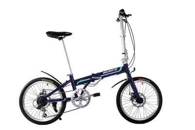 Велосипед складной Make Bike 20" алюминиевая рама 17" Синий (MB2017B)