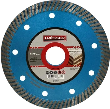 Круг алмазный Haisser Turbo Concrete Pro 125x2.3x10x22.23 4212631 (116377)