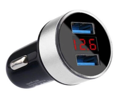 Автомобільний адаптер (від прикурювача) Car Charger USB HC6 4915 для заряджання гаджетів, 2 х USB-порти, 12-24 В, пластик
