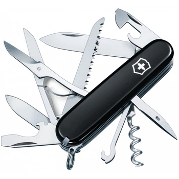 Складаний швейцарський ніж Victorinox Huntsman Black 15 in 1 Vx13713.3B1