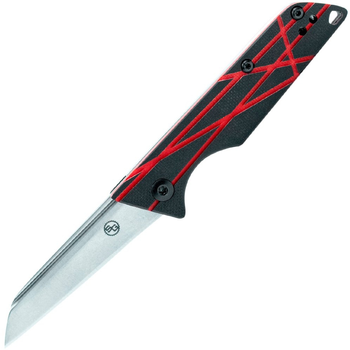 Нож складной карманный с фиксацией Slip joint StatGear LEDG-RED Ledge Black/Red 155 мм