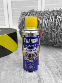Многоцелевая смазка и очиститель с широким спектром применения Swanson Works SW-60 (200 мл)
