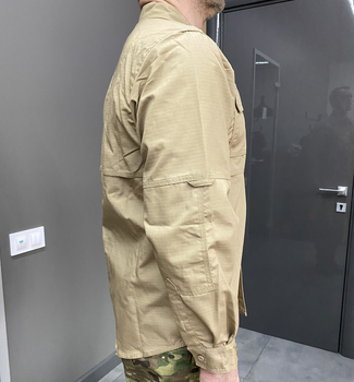 Армейская рубашка, Койот, размер L, Yakeda, тактическая рубашка для военного