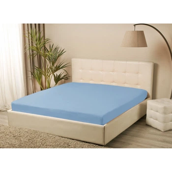 Простынь трикотажная на резинке Iris Home Голубой 160*200+25 (svt-2000022307178)