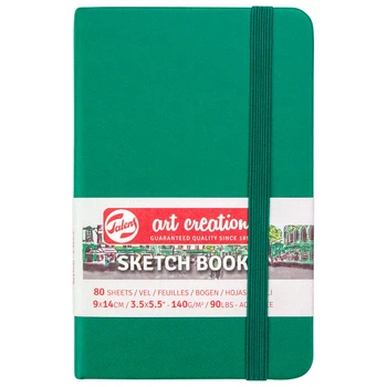 Блокнот для начерків 9х14см Talens Art Creation 140г/м 80арк. 9314001M/9314101M - Зелений (Forest Green)