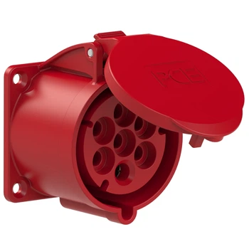 Розетка вбудована 32А/400V/6P+E/IP44 виробник PCE 327-6v