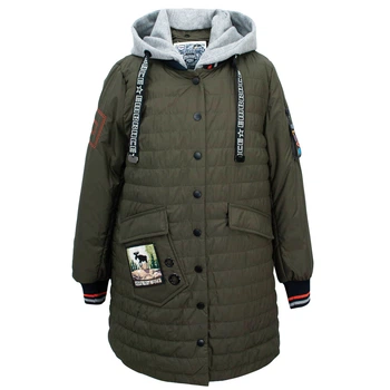 Куртка демисезонная для девочки Puros Poro PGC18-306 152 см Хаки
