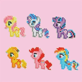 Алмазна мозаїка DIY Зроби сам наклейки Поняшки My Little Pony