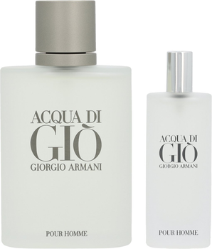Набір для чоловіків Giorgio Armani Acqua Di Gio Pour Homme Туалетна вода 100 мл + Туалетна вода 15 мл (3660732078158)