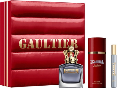 Набір Jean Paul Gaultier Scandal Pour Homme Туалетна вода 100 мл + Туалетна вода 10 мл + Дезодорант 150 мл (8435415066303)