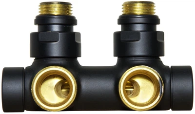 Вузол відсікаючий Carlo Poletti TWIN BLACK MATTE кутовий Ø1/2" С x 3/4" EK 50 мм (V48110EFS9005OSB)