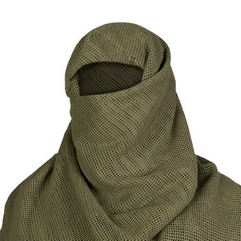 CamoTec маскувальна шарф-сітка CM SFVS Olive, військова маскувальна сітка олива, маскувальна сітка хустка