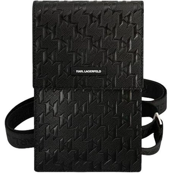 Чохол-сумка Karl Lagerfeld Monogram Plate Black (3666339051778)
