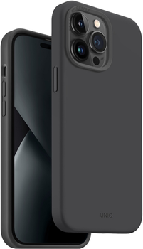 Панель Uniq Lino Hue для Apple iPhone 14 Pro Charcoal grey (8886463681640)