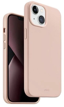 Etui Uniq Lino do Apple iPhone 14 Plus Różowy (8886463681589)