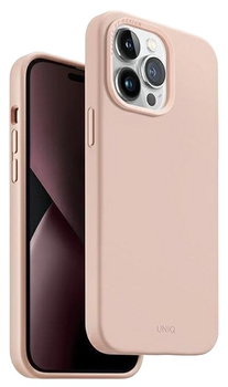 Панель Uniq Lino для Apple iPhone 14 Pro Pink blush (8886463681626)