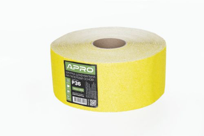 Папір шліфувальний APRO P40 115мм*50м рулон (паперова основа)