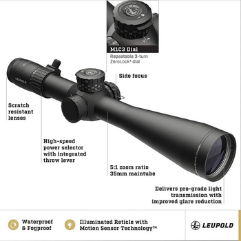 Приціл оптичний LEUPOLD MARK 5HD 5-25x56 (35 mm) M1C3 FFP PR2-MOA