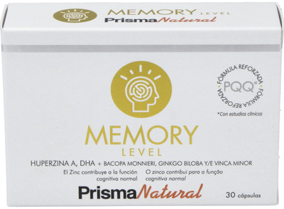 Дієтична добавка Prisma Natural Memory Level 743 мг 30 капсул (8436048049084)