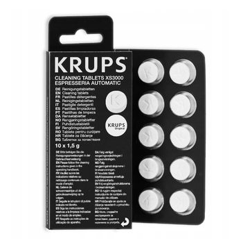 Таблетки для чищення кавових масел Krups XS3000, 10 шт
