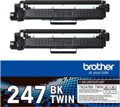 Картридж Brother TN247BK Twin-pack black (4977766812733)