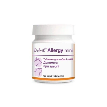 Dolfos (Дольфос) DOLVIT ALLERGY (ДОЛВИТ АЛЛЕРДЖИ) таблетки при аллергии у собак и кошек, 60 табл