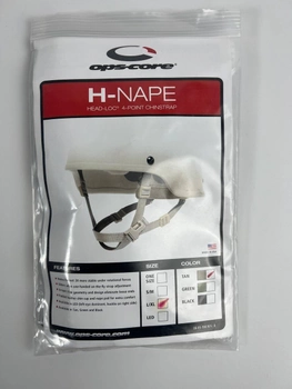 Cистема ременів підвісна Ops-Core HEAD-LOC 4-Point H-Nape Chinstrap Coyote